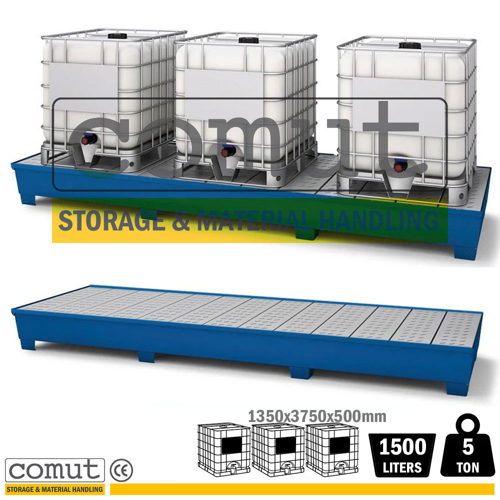 IBC TANK Döküntü Sızıntı Damlama Paleti üçlü